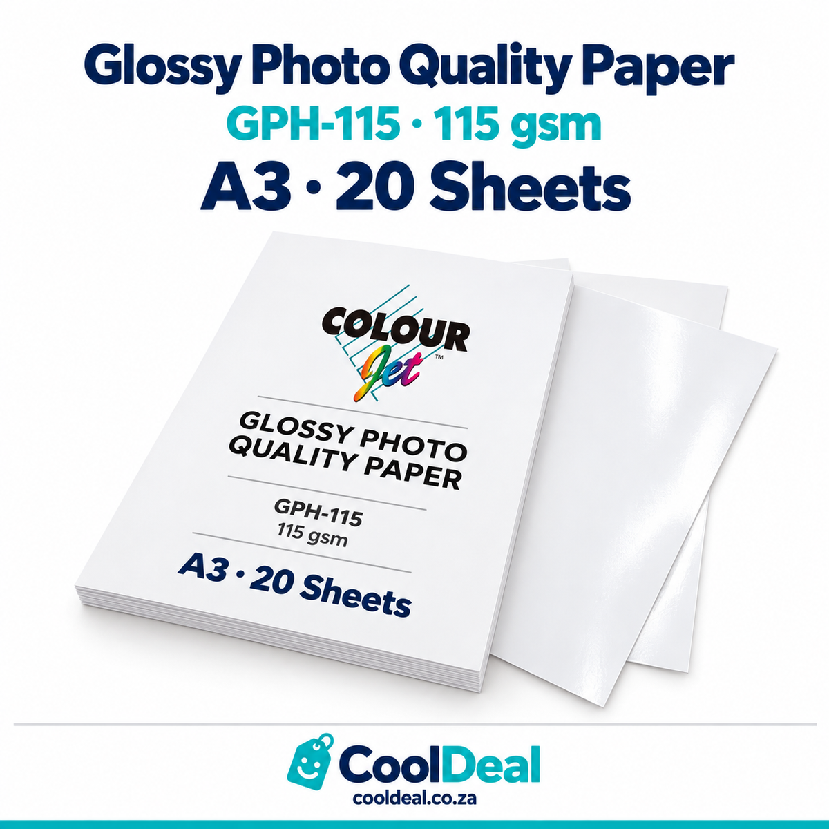 Colourjet GPH-115 Glossy Photo Quality Paper 115gsm