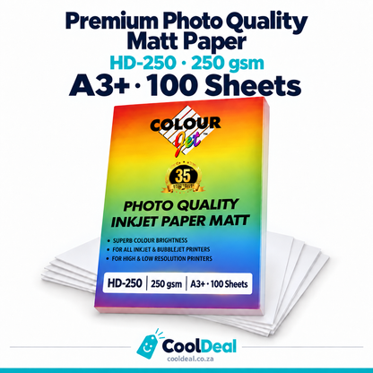 Colourjet HD-250 Premium Photo Quality Matt Paper 250gsm