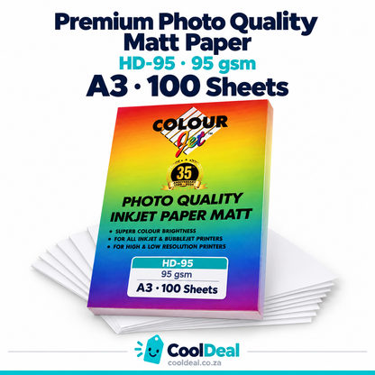 Colourjet HD-95 Premium Photo Quality Matt Paper 95gsm