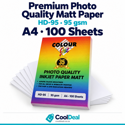Colourjet HD-95 Premium Photo Quality Matt Paper 95gsm