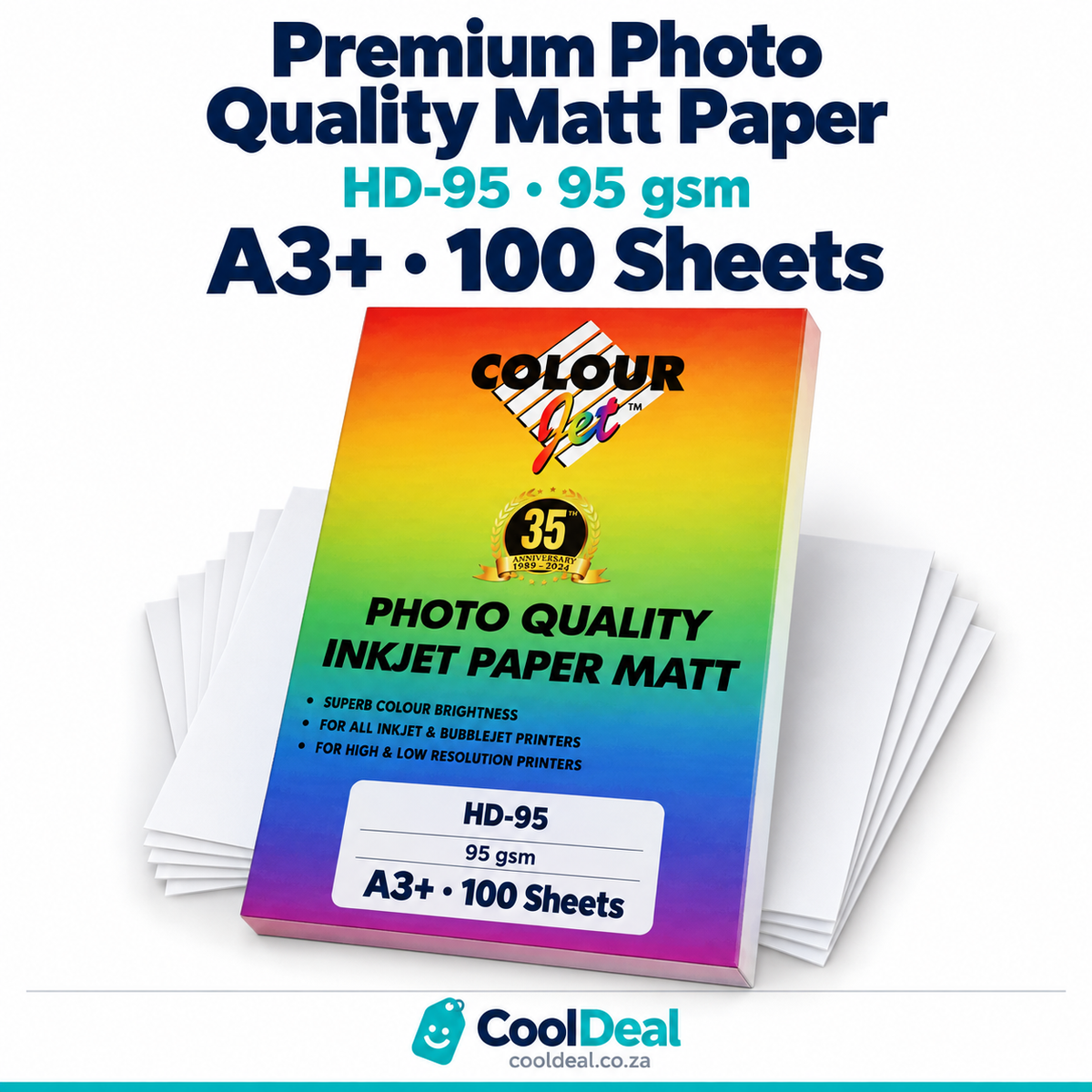 Colourjet HD-95 Premium Photo Quality Matt Paper 95gsm