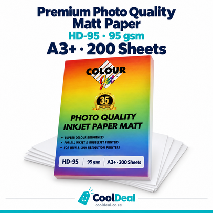 Colourjet HD-95 Premium Photo Quality Matt Paper 95gsm