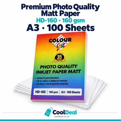 Colourjet HD-160 Premium Photo Quality Matt Paper 160gsm