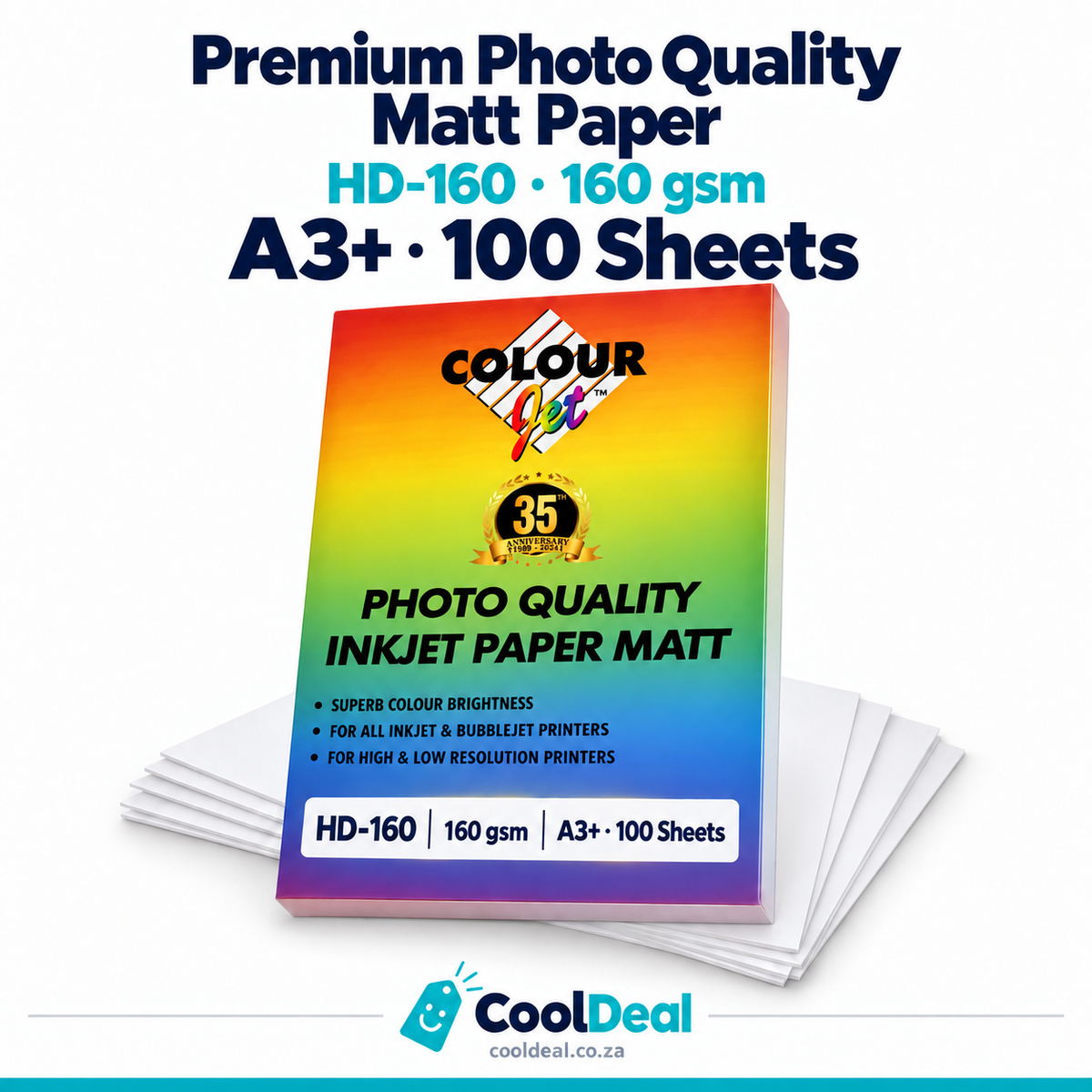 Colourjet HD-160 Premium Photo Quality Matt Paper 160gsm